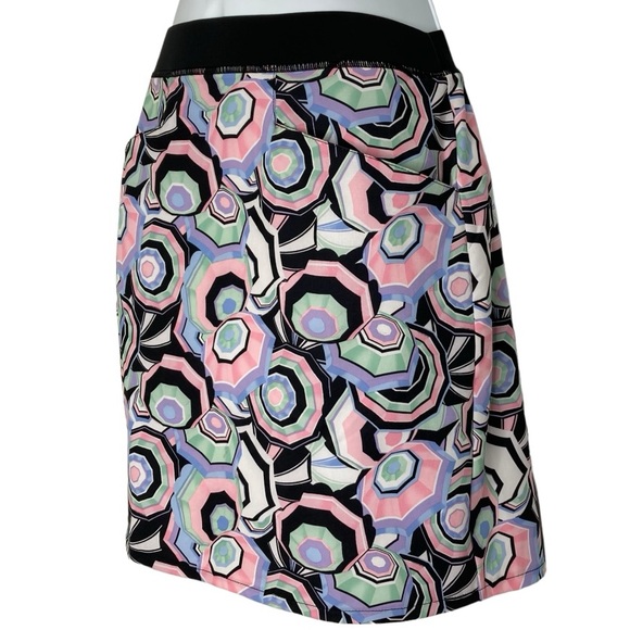 RLX RALPH LAUREN Black & Multicolor Umbrella Print Golf Tennis Skort Skirt, S - Picture 8 of 16